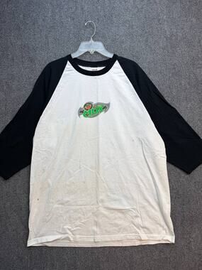 Vintage Mountain Dew MDX Promo Anvil Baseball T-Shirt Men's XL 3/4 Sleeve